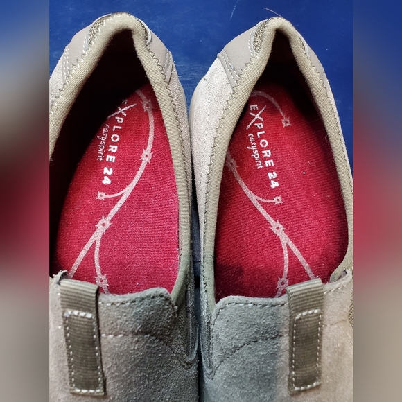 Suede Easy Spirit Langston Explorer 24 Slip-on Taupe/Light Tan Womens size 7 - Picture 7 of 9
